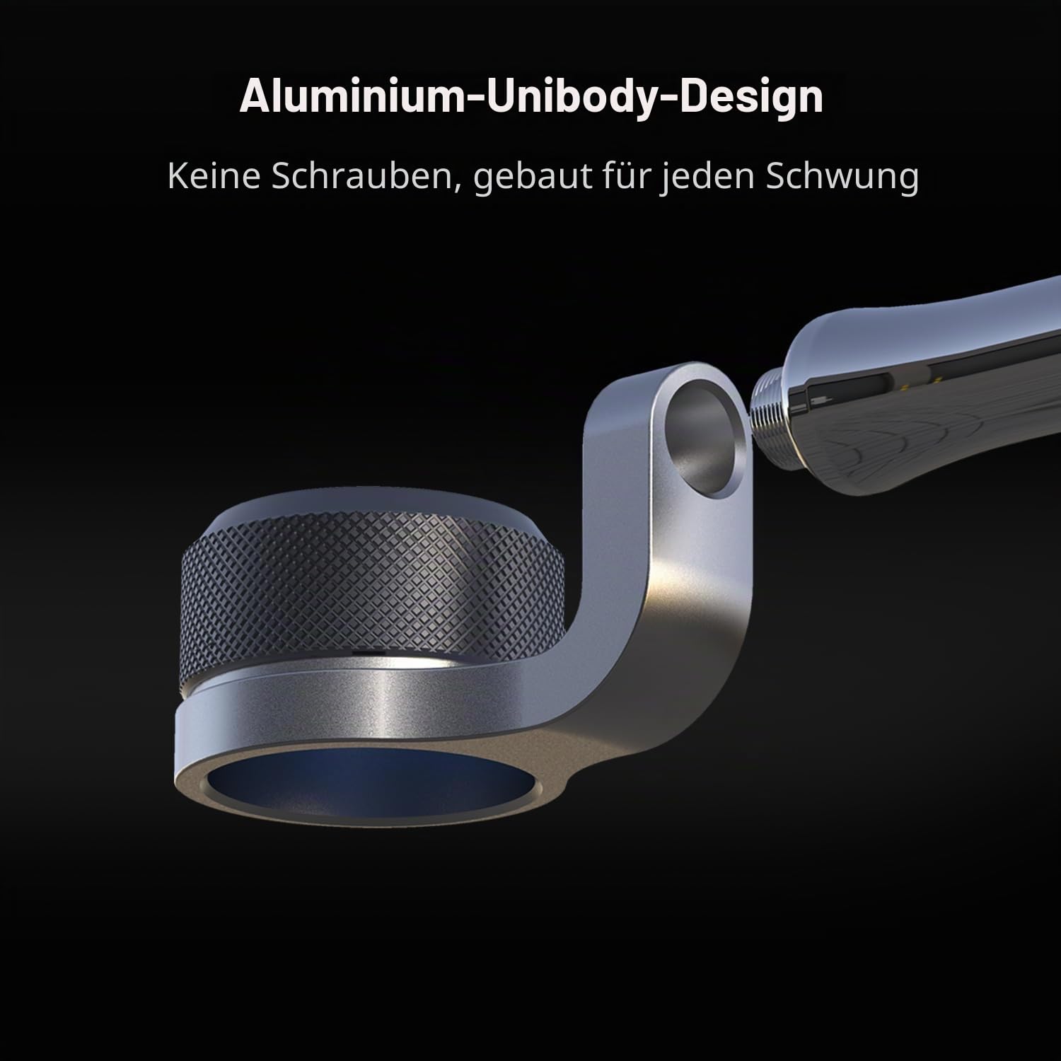 YEZRO Y14 Golfschläger-Aufsatz für Meta Quest 3/Quest 3S, 52,1 cm gewichteter VR-Golfschlägergriff, Zubehör für Golf + – Aluminium einteilige Konstruktion, echter Griff, keine Schrauben – für rechten