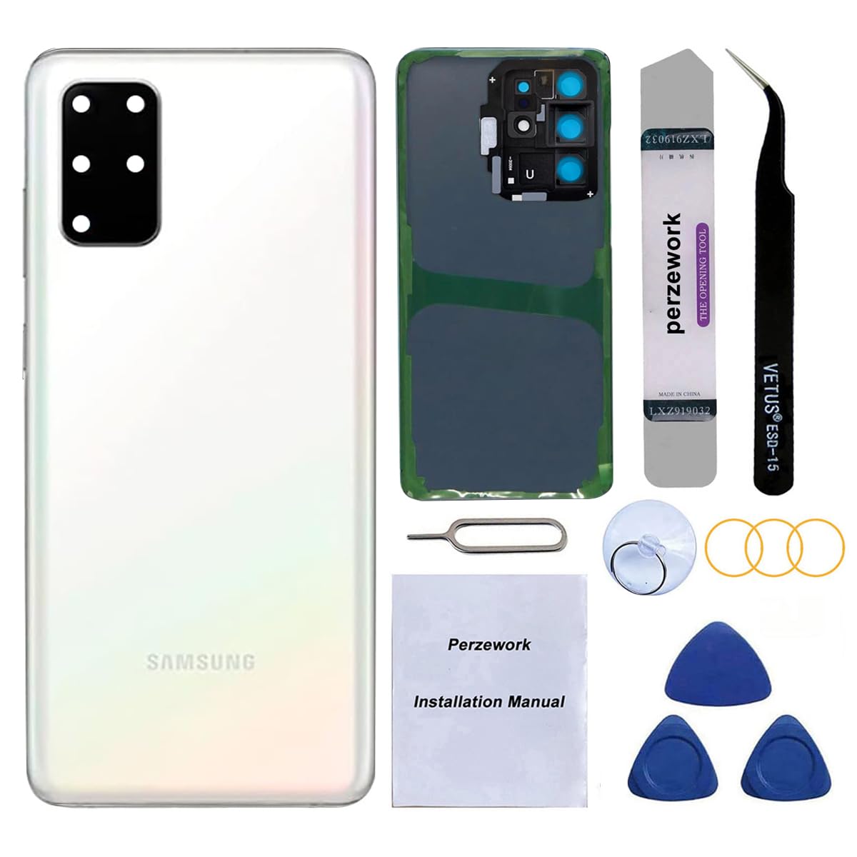 Amazon.com: Perzework OEM Rear Back Glass Replacement for Samsung
