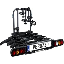 Peruzzo PZ708-4 Portabicicletas trasero para coche, capacidad para 4