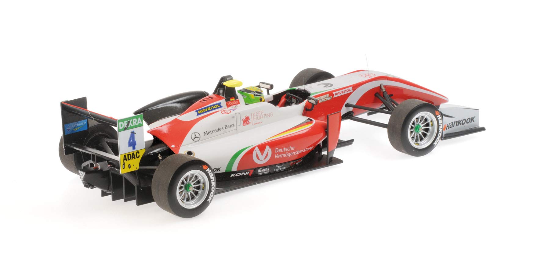 paul's model art gmbh Minichamps 517181804 - Dallara Mercedes F317 Prema Theodore Racing Mick Schumacher F3 European Champion 2018 - Escala 1/18 - Modelo Coleccionable