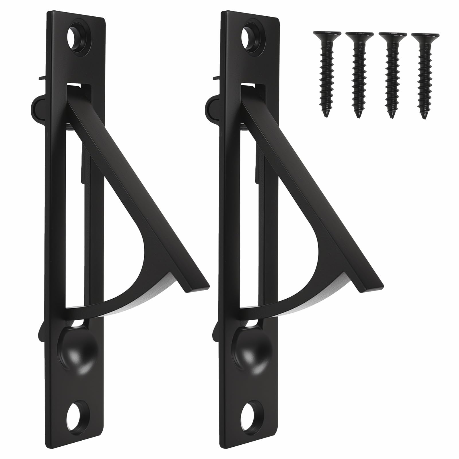 Befun 2PCS Pocket Door Edge Pull, Stainless Steel Pocket Door Hardware