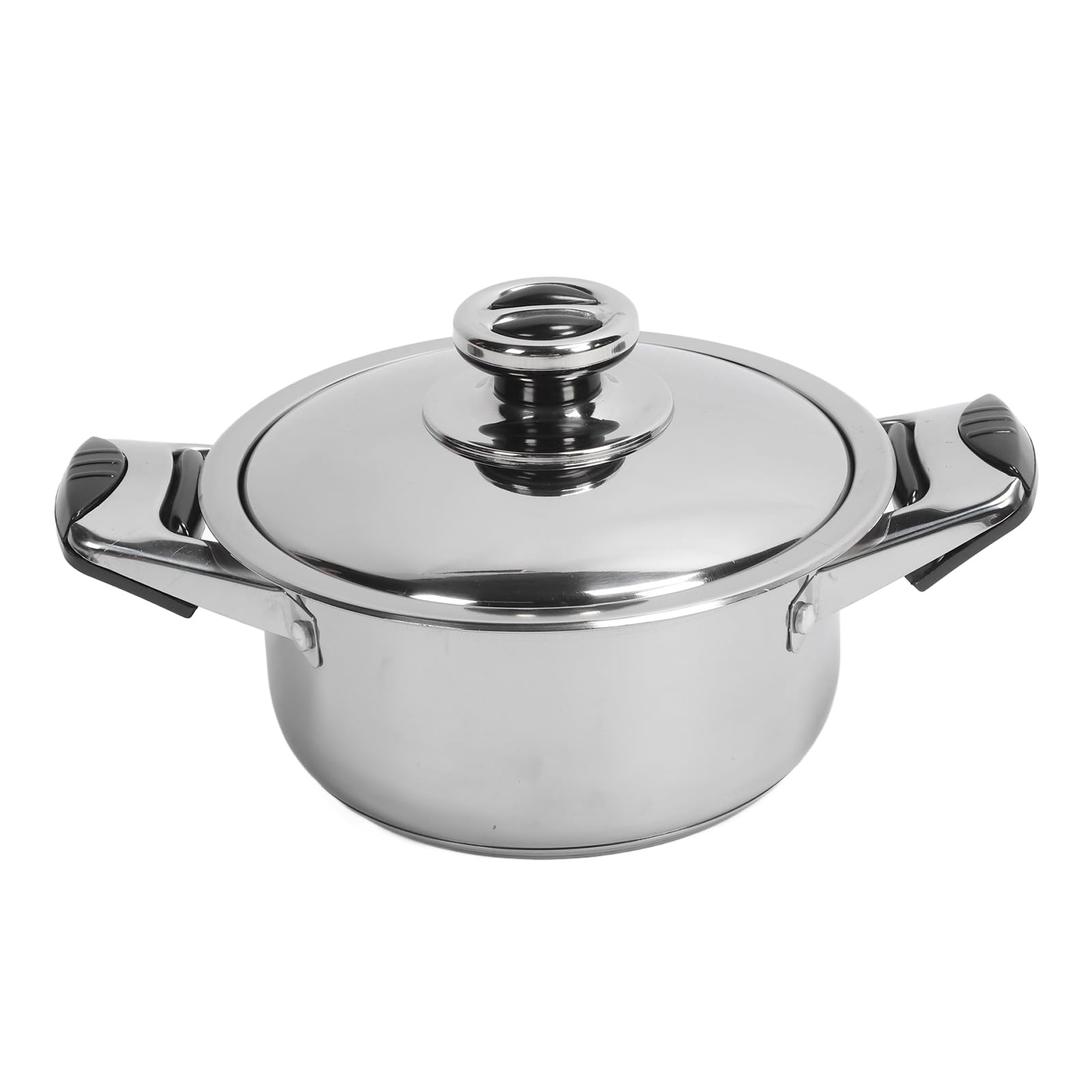 Ejoyous Juego de Utensilios de Cocina de Acero Inoxidable, Juego de Ollas de Acero Inoxidable de 7 Piezas con Conducción de Calor Uniforme, Ollas, Sartenes, Olla, Rejilla de para Principiantes en la