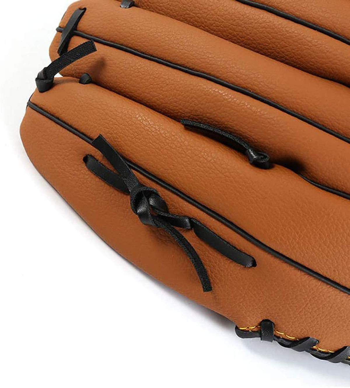 Acidea 12,5 Pollici Guantone da Baseball, Guanti di Lanciatore in Pelle PU per Mano Sinistra Guanto da Baseball per Giovani Adulti, Bambini, Adolescenti, Marrone