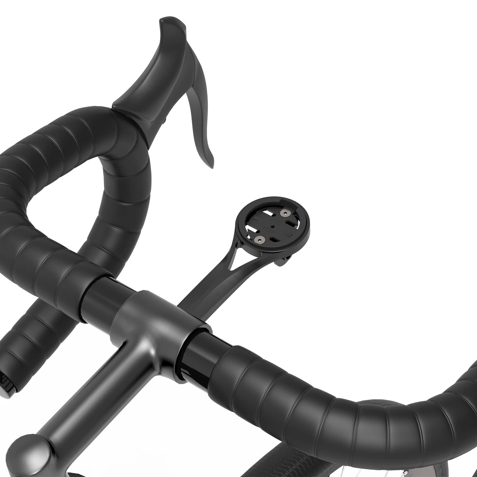 Soporte frontal para computadora para bicicleta, manillar aerodinámico integrado, soporte frontal para bicicleta de carretera, soporte para bicicleta Garmin compatible con computadora de bicicleta