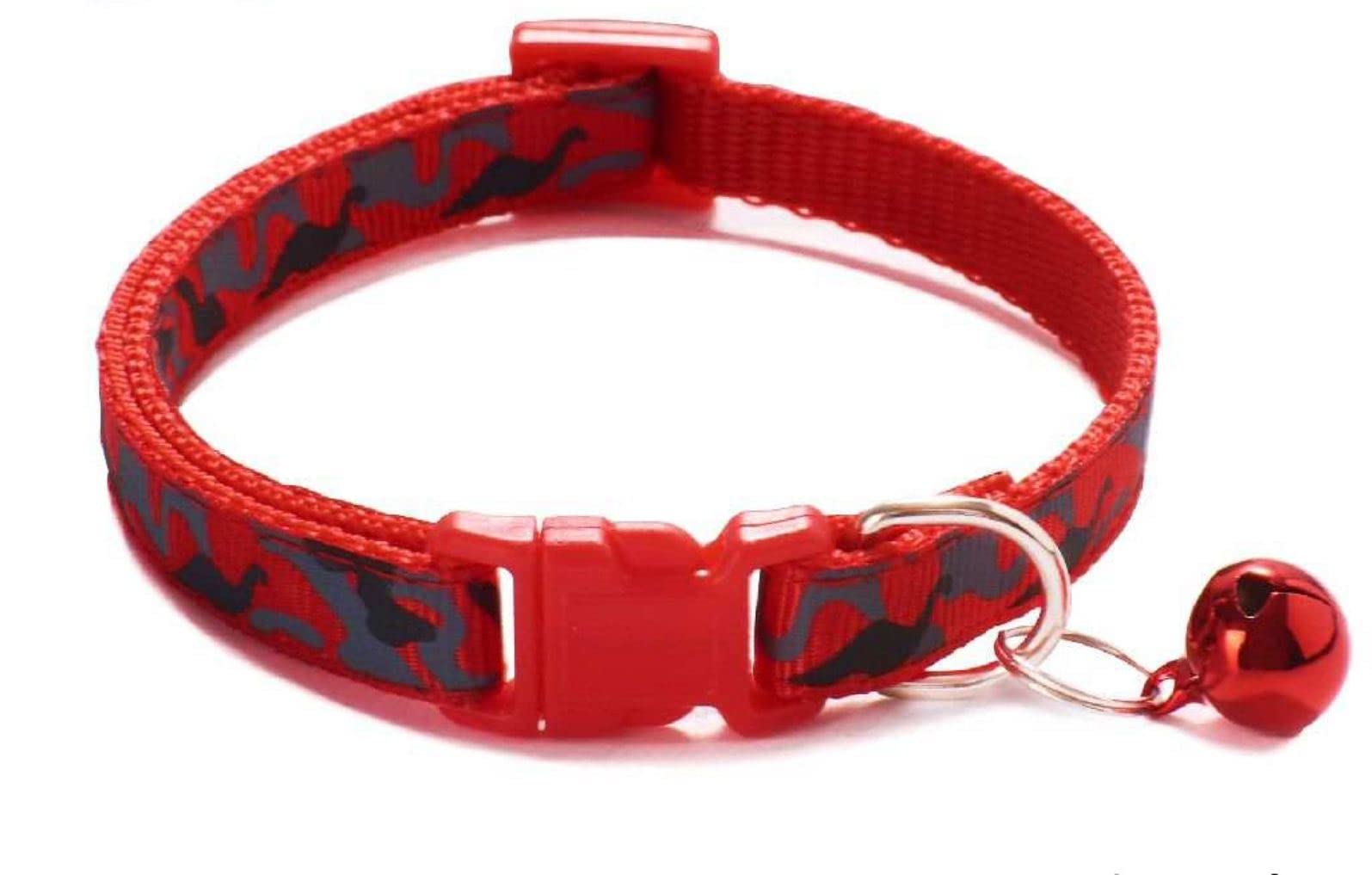 Litvibes Cat collar with bell,Kitten and small dogs soft adjustable collar,safe,breakaway for cats and puppies - Red (CAMO DESIGN) (B0BPMMDMYH) Amazon Price History, Amazon Price Tracker