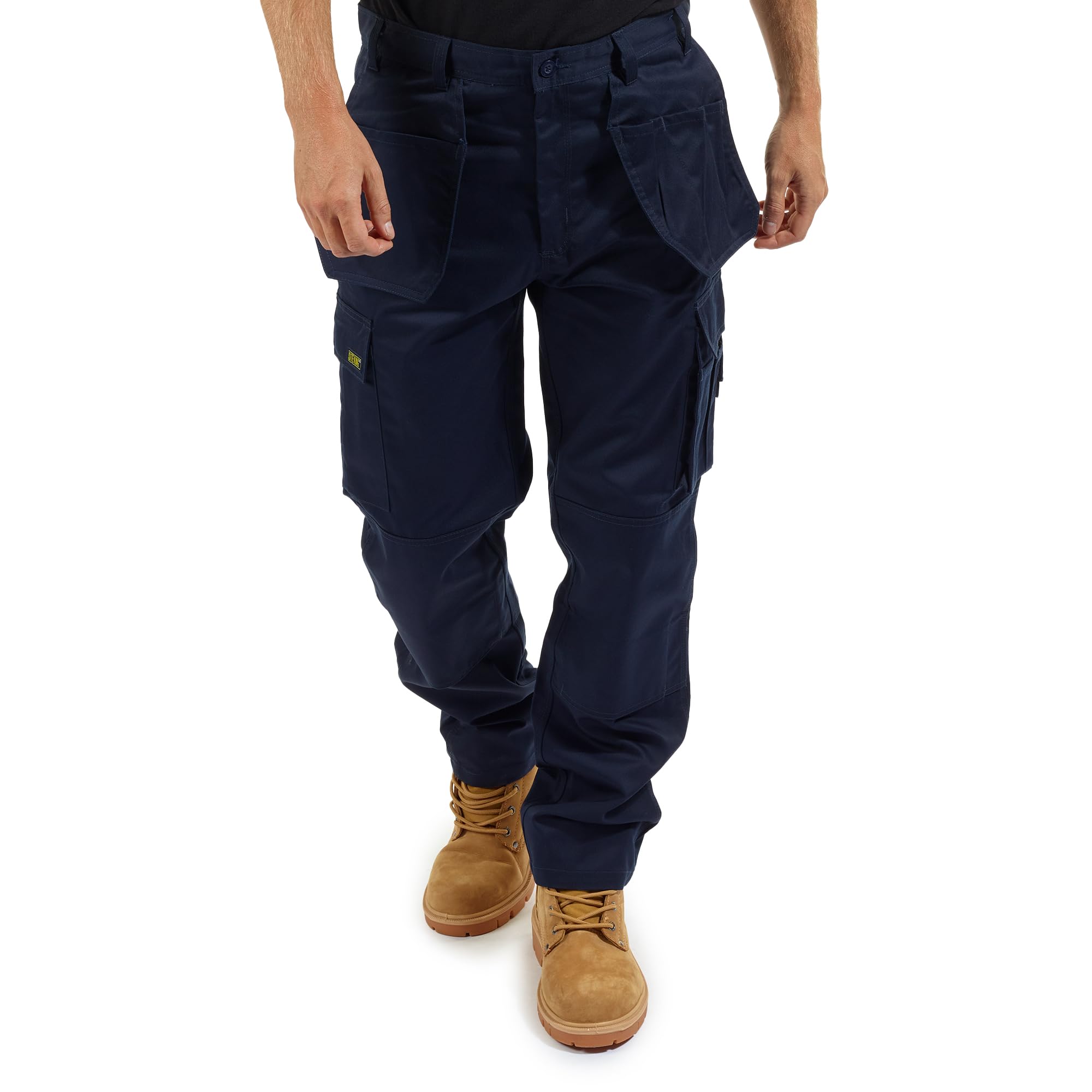 Site King Navy Cargo Holster Pocket Work Trousers (W38L31) from B&Q