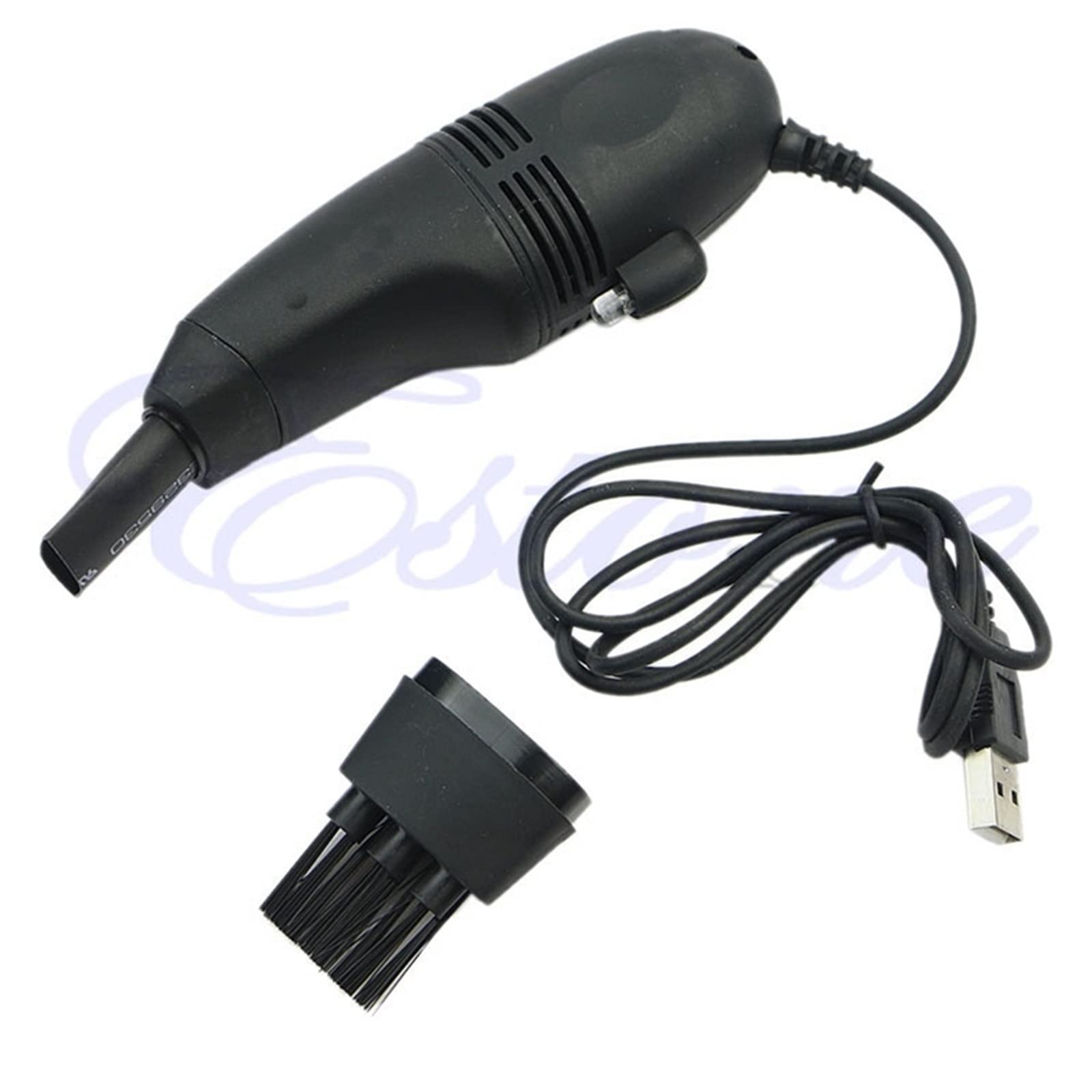 Aspirapolvere Portatile, Mini Tastiera USB per Computer Aspirapolvere PC Laptop Spazzola Kit di Pulizia della Polvere (Colore: Nero)