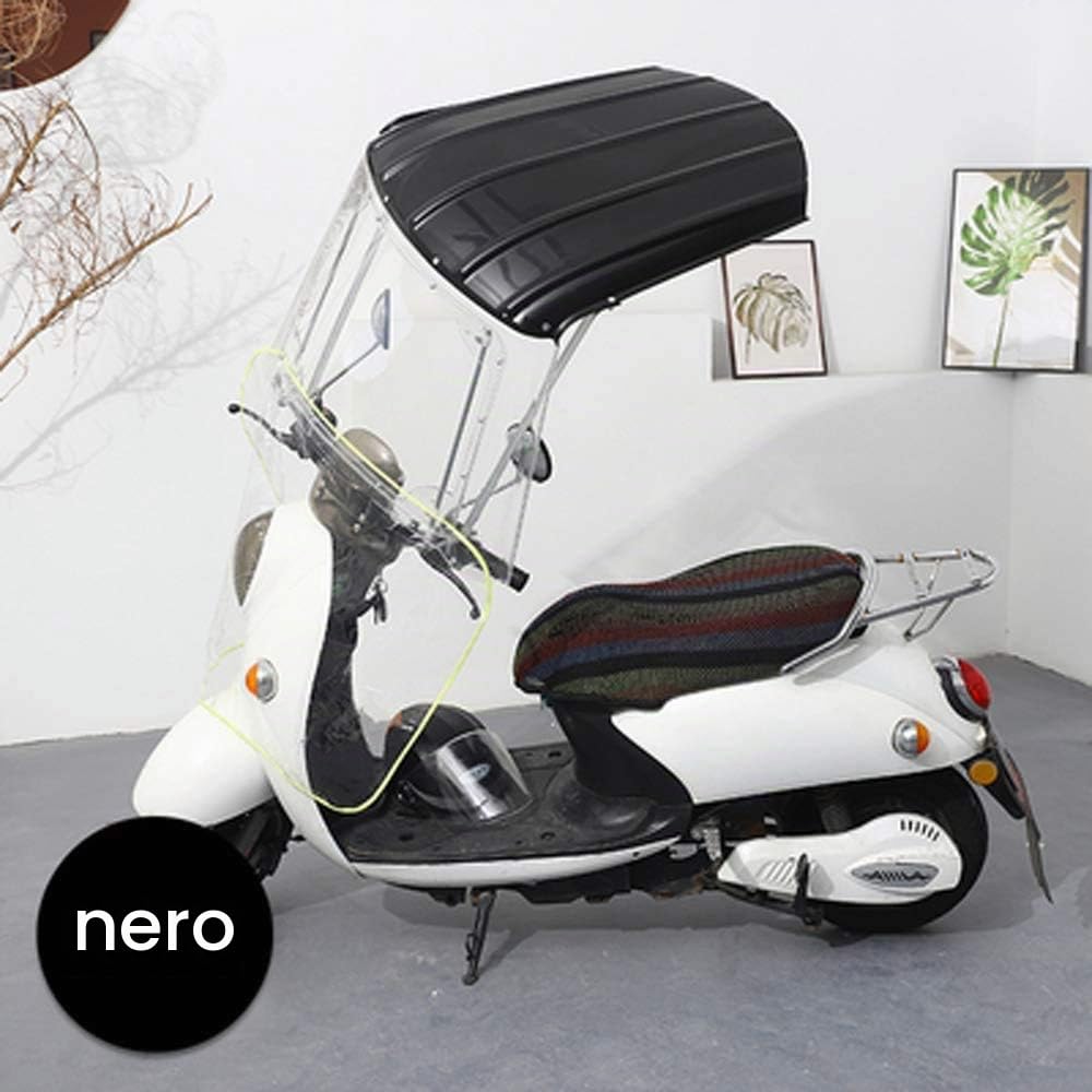 Copertura Parasole per Moto elettrica, Copertura Parasole Universale per Moto elettrica, Copertura Antipioggia per Scooter, tettuccio Trasparente per Moto, tettuccio Parasole