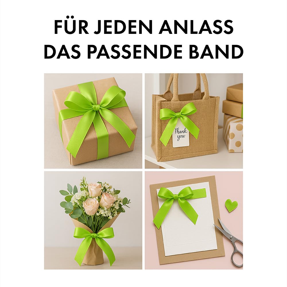 Nastro Regalo Arancia - 91 Metri X 40 Mm, Per Pacchetti, Fiocchi E Decorazioni, Qualità Tedesca E Eco-Friendly - Foto 8