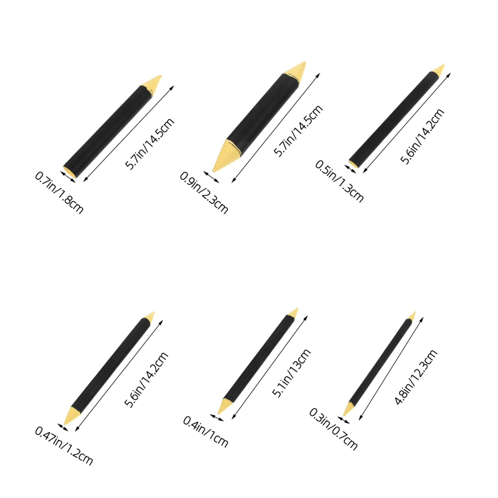 ERINGOGO Artists Sketching Tools 6pcs Eraser Pen Blending Stumps Paper Ideal for Artistic Creativity