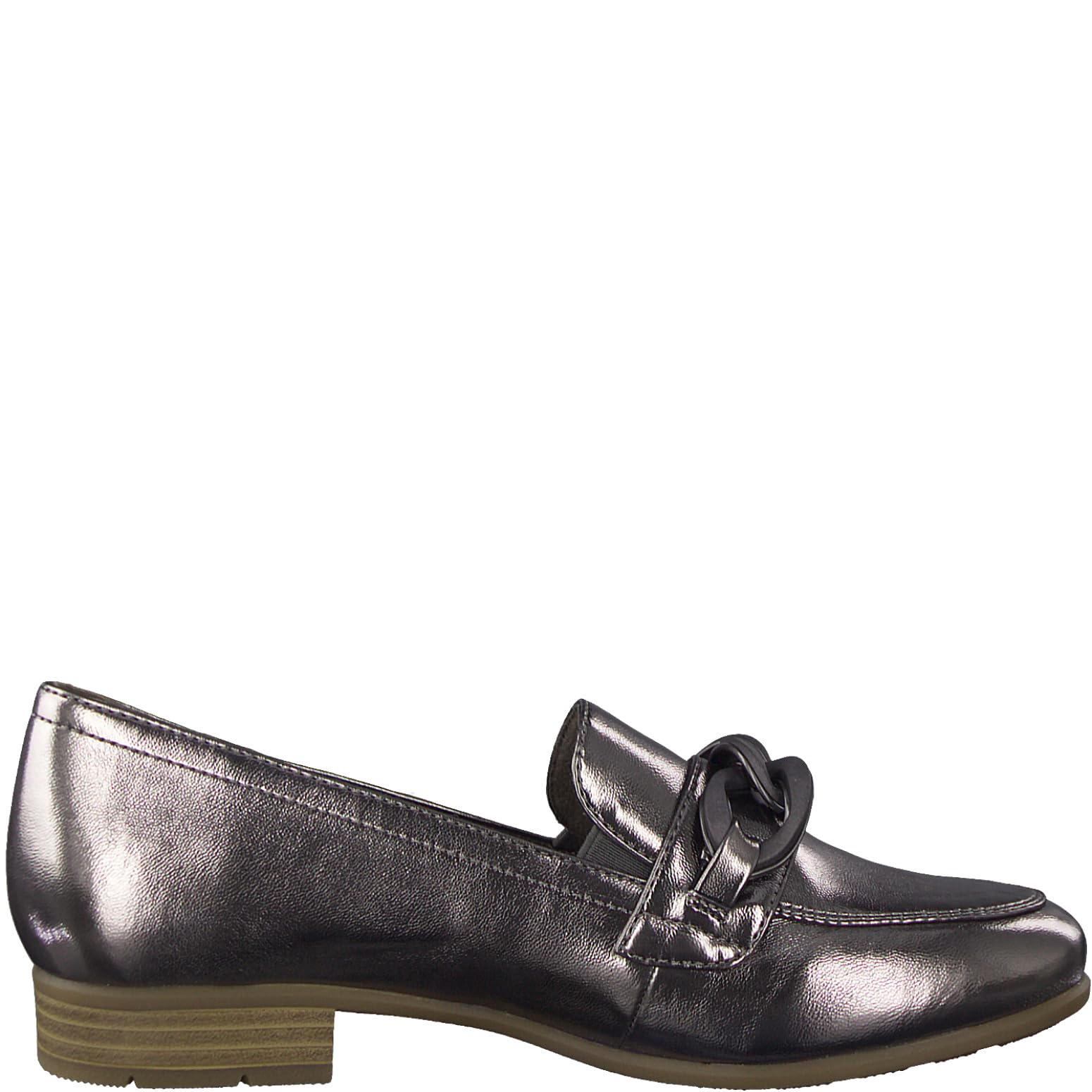Jana Women’s Slip-Ons with Block Heel Vegan, Pewter, 6,5 UK