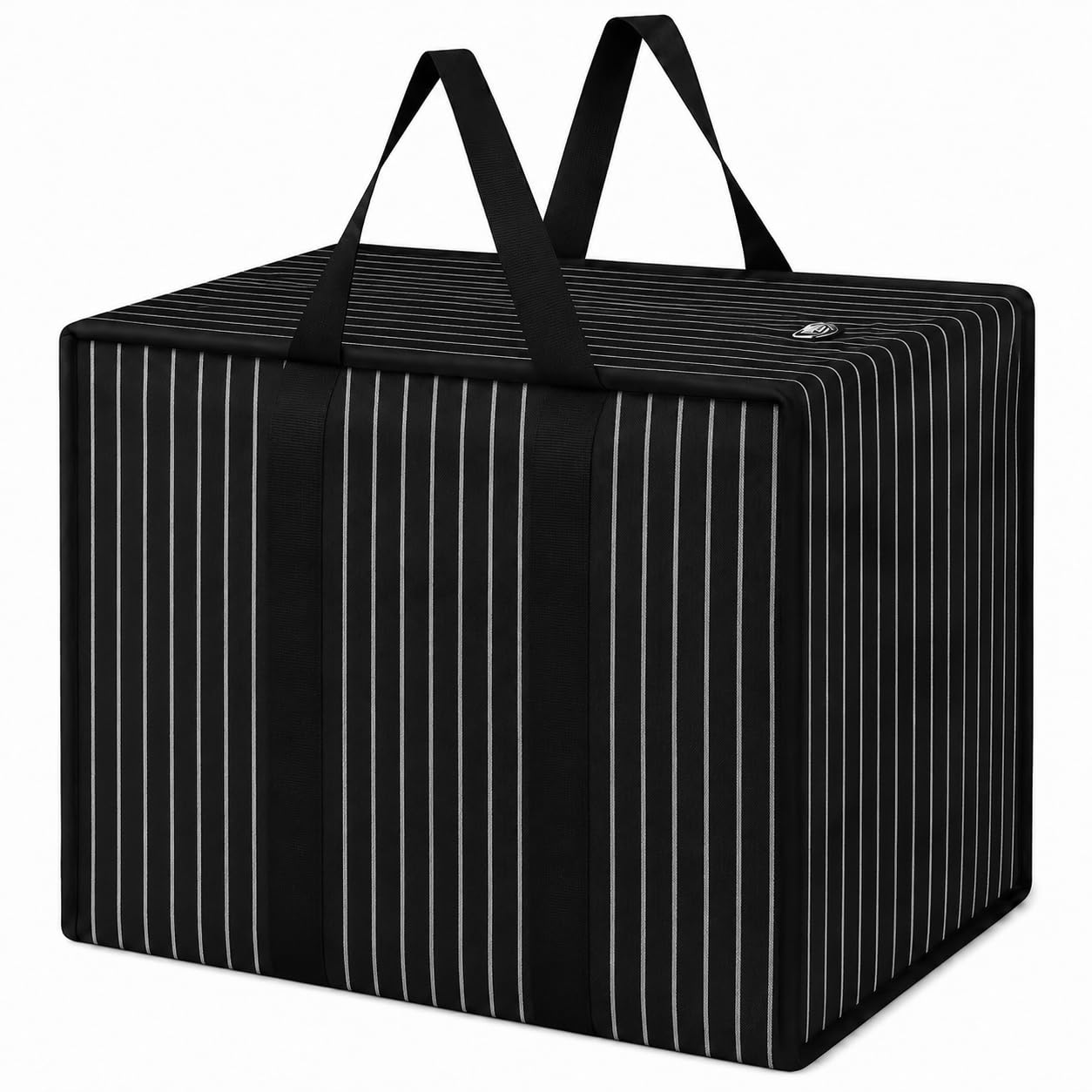 Multipurpose Extra Large Big Heavy Duty Storage Organizer Canvas Bag Reusable Canvas Shopper Bag With Strong Handle, Black (Pack Of 1)-image-13