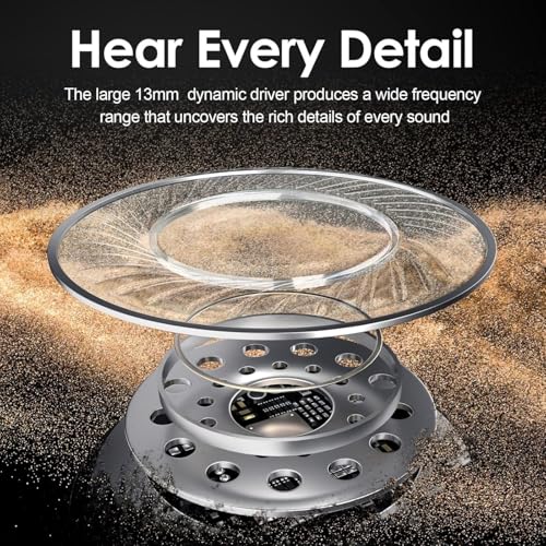 Image of HIVEN Neckband Bluetooth Earphones Upto 120 Hours | Wireless Bluetooth | 13mm Dynamic Driver | Soft Silicone Eartips | Adjustable Fit | Wireless with Mic in Ear Earphones (Blue)