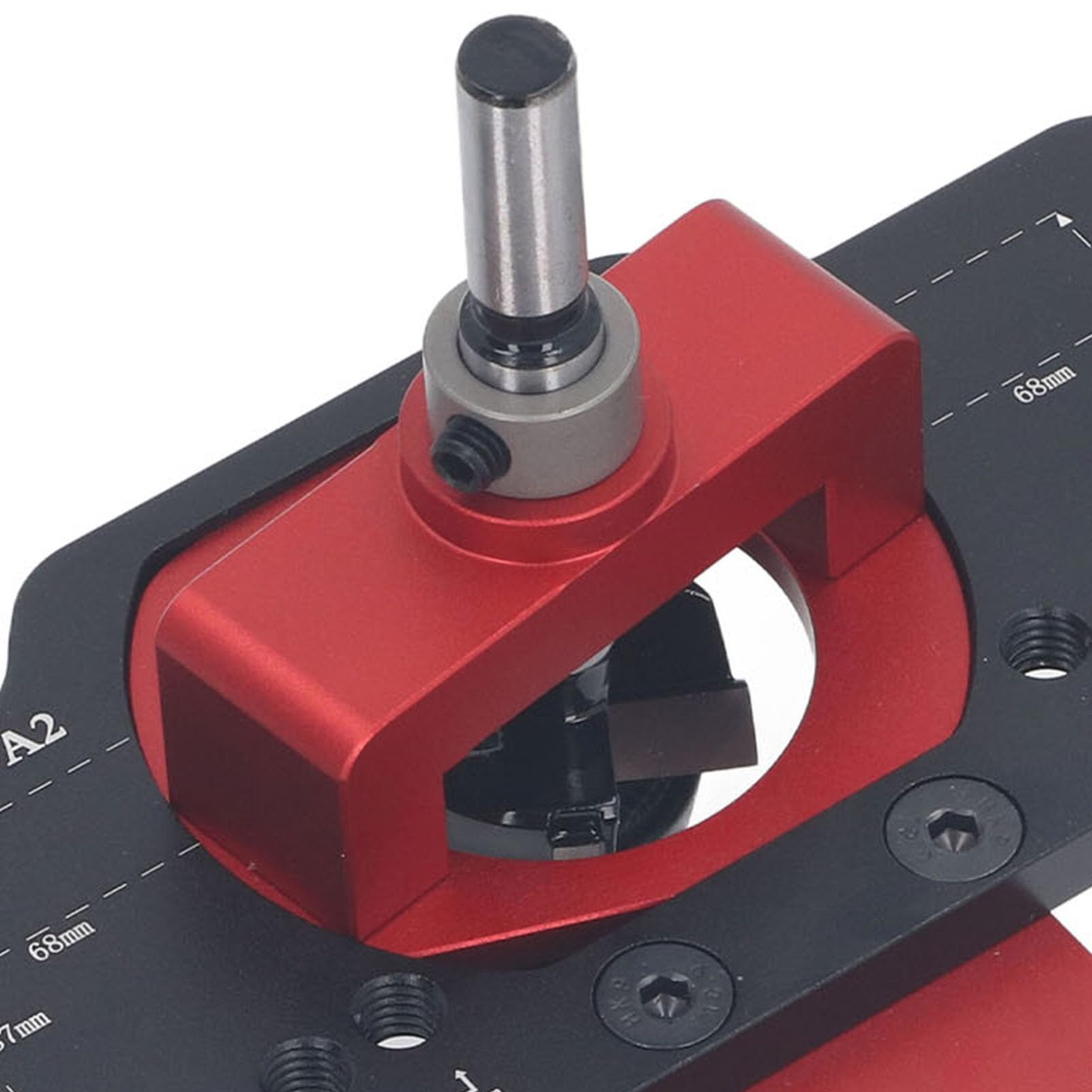 Keenso Calibre de perforación oculto para bisagras de aleación de aluminio para una instalación precisa de gabinetes en carpintería y bricolaje, guía de agujeros de 35 mm para placas de 15-25 mm