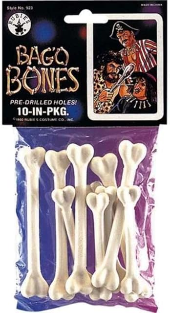 Rubie's Adult Official Bag for O'Bones Caveman Witch Doctor®accessorySingle Size, White - 14 years +