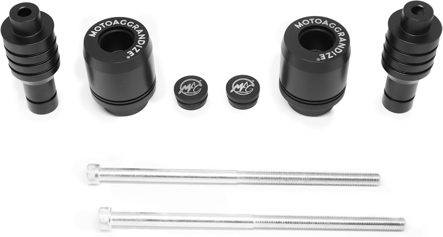 Motoaggrandize Premium Frame Slider Crash Protector for Kawa Ninja 650 and Z 650 | Colour: Black [2017+]