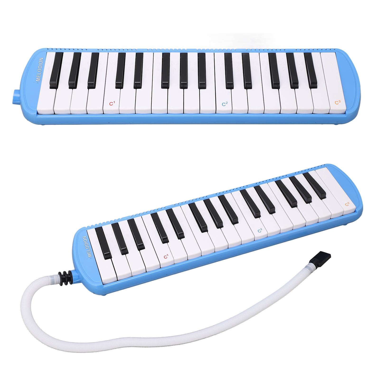Strumento Melodica per Bocchino con 32 Tasti per Strumenti di Educazione Musicale per Principianti Rosa (BLUE)