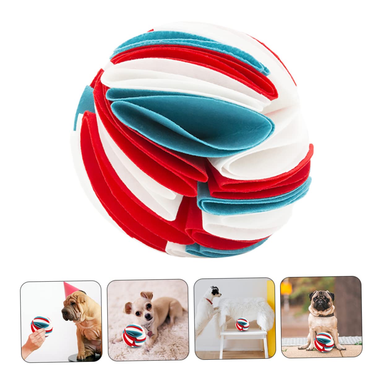 FOMIYES 3 Juguetes para Perros para Molares Juguetes para Olfatear Mascotas Juguete Masticable para Perros para Interiores Y Exteriores.