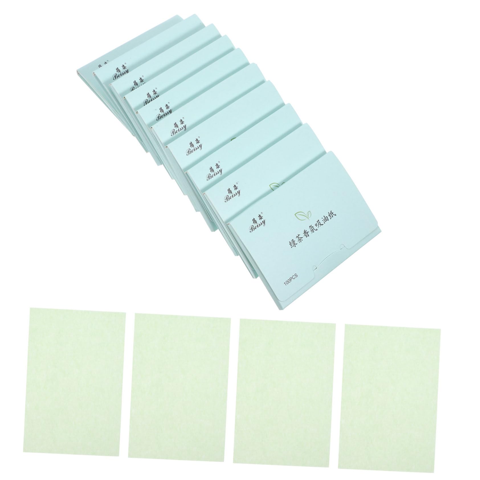 Baluue Oil Control Facial Tissue 10 Boxes of 100 Sheets Each Natural for Daily Use