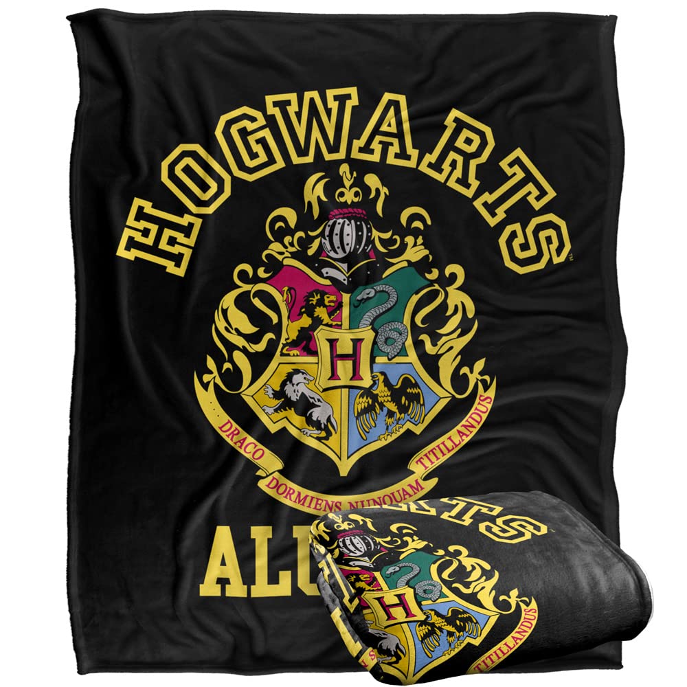 Harry Potter Hogwarts Alumni Blanket - 152 x 127 cm - White - Warner Brothers