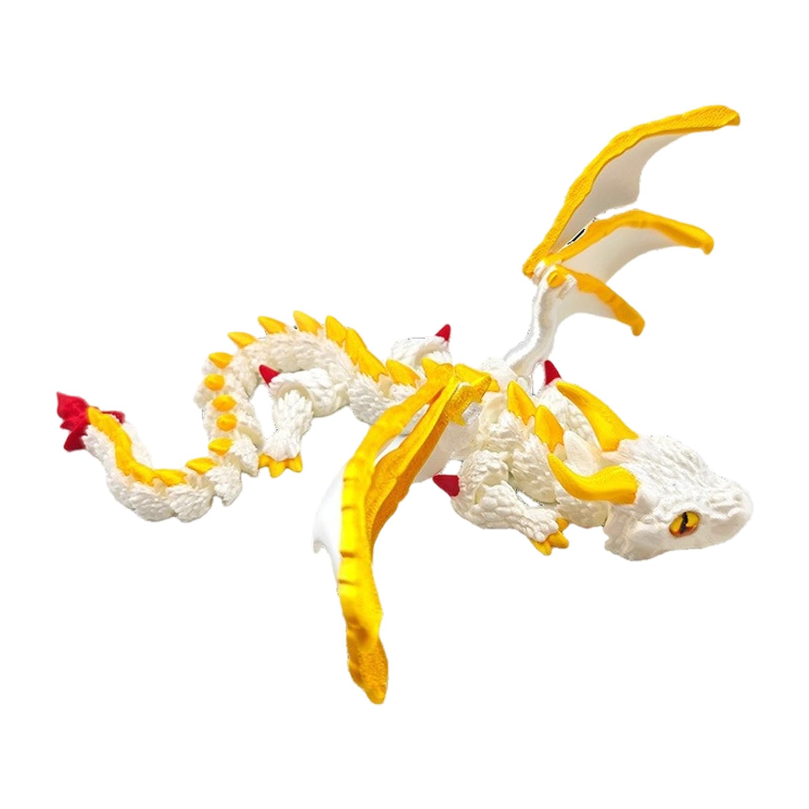 3D Printed Large Horn Dragon Art Figurine Table Decoration for Birthday Children Decoration Modern Art Decors