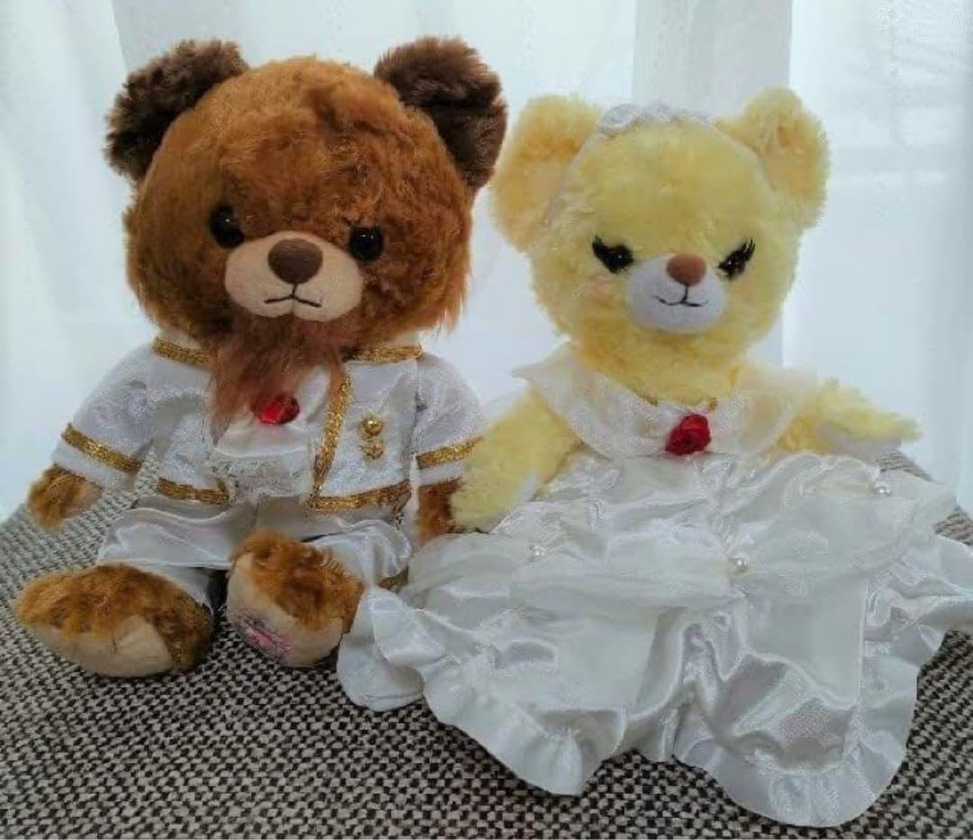 Amazon.co.jp: ユニベア 美女と野獣 ウェディング ぬいぐるみ ペア 
