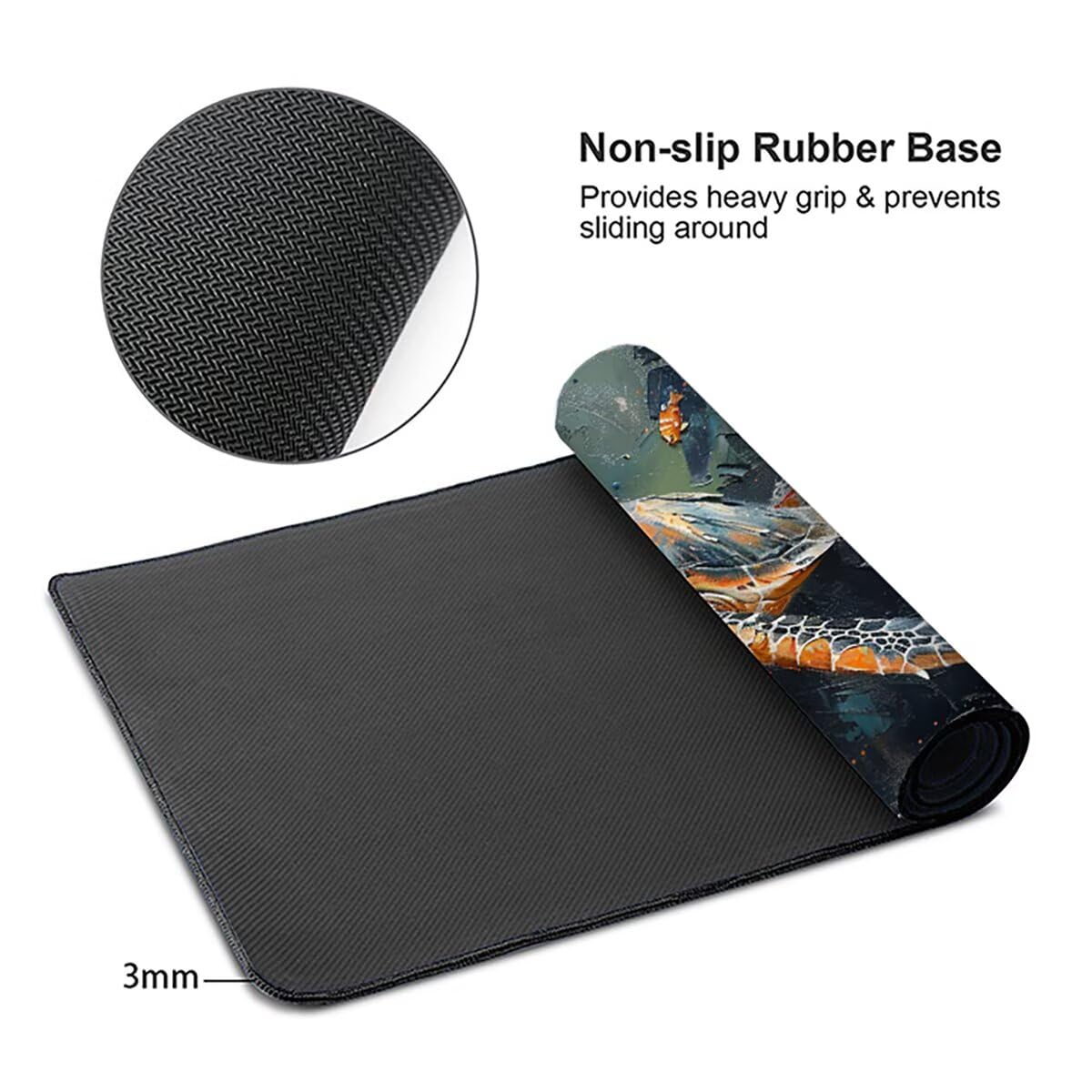 Tappetino per Mouse Gaming XXL 1200x600x3mm– Ufficio Mousepad Grande – Migliora la Velocità e la Precisione Tenuta Stabile Sottomano per Ufficio e Casa Accessori Scrivania Astratto PjY15907 N-U