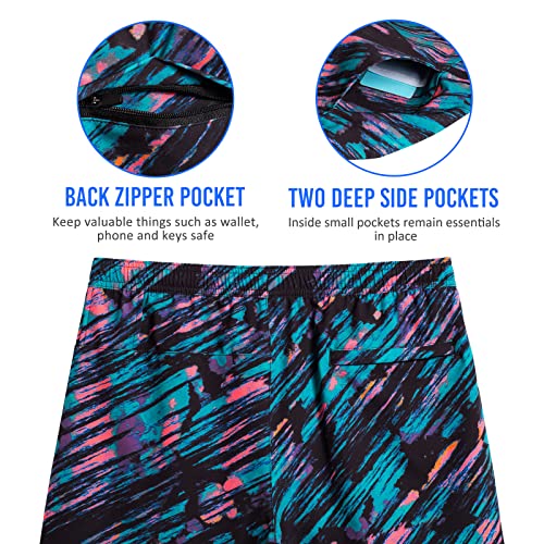 Image of maamgic Mens Workout Shorts 2 in 1 Stretch 5 inch / 7 inch Gym Shorts Running Shorts with Compression Liner Zip Pocket