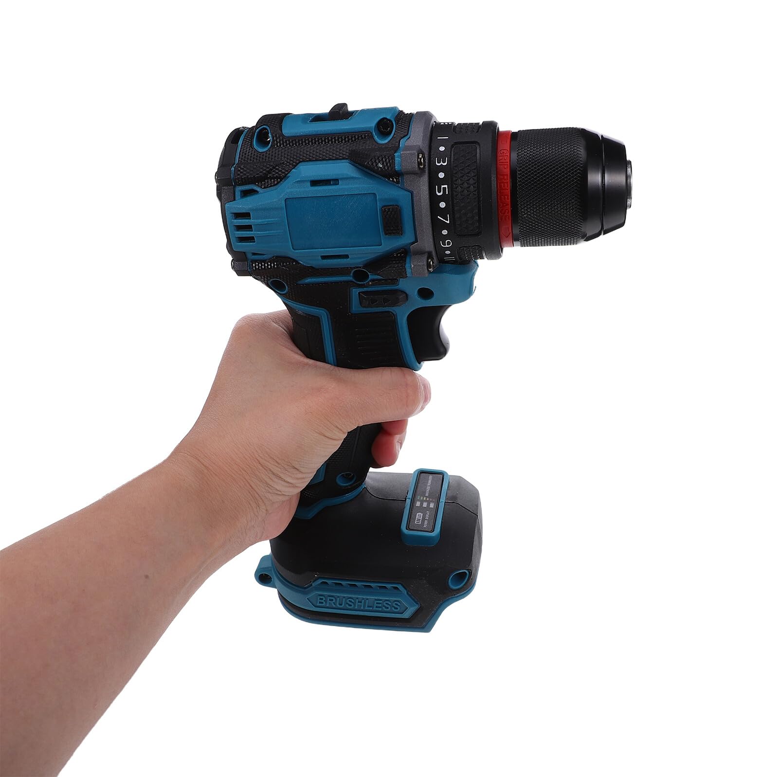Yardenfun Taladro de Impacto Inalámbrico Portátil y Compacto Taladro Eléctrico Recargable Doble Velocidad Herramienta Eléctrica Pequeña para Bricolaje y Reparaciones Domésticas