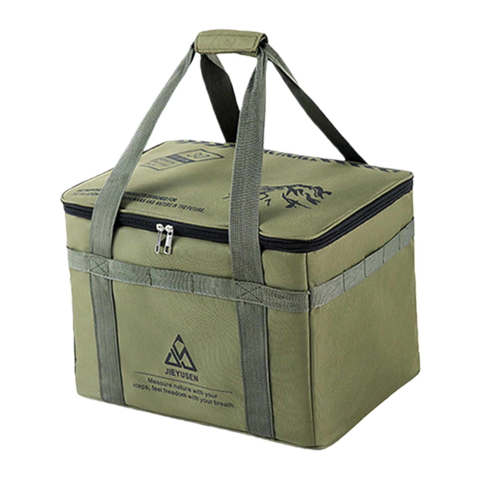ALINUOYQ 30L Tactical Camping Storage Bag, Waterproof Oxford Camping Tote Storage Box, Tactical Tote Bag Containers with Adjustable Shoulder Strap for Picnic Tableware Field Equipment