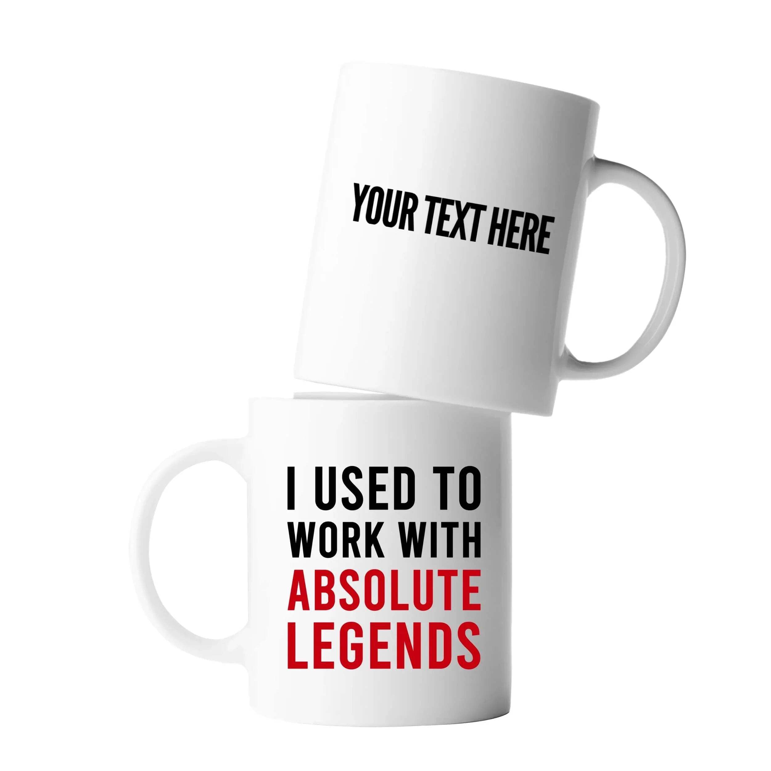 Panvola Personalized I Used To Work With Absolute Legend Customized Coworker Retirement New Job Goodbye Workplace Office Colleague Coffee Mug 11 oz 11oz
