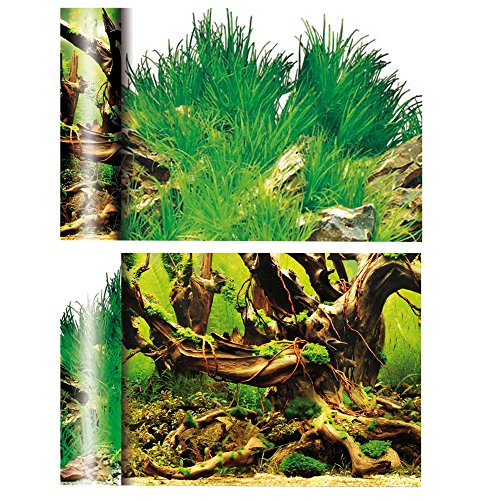 GEORPLAST FN2330 Doppelseitiger Hintergrund Manglar und Lagune, Weiß