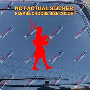 Amazon.com - Scottish Bagpiper Bagpipes Scotland Decal Sticker Car ...