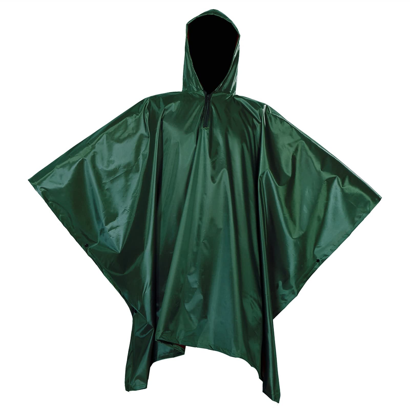 Poncho di Sopravvivenza con Cappuccio Impermeabile 3 in 1,Tenda da Campeggio Impermeabile Multifunzionale per La Caccia All'aperto (Color : Green)