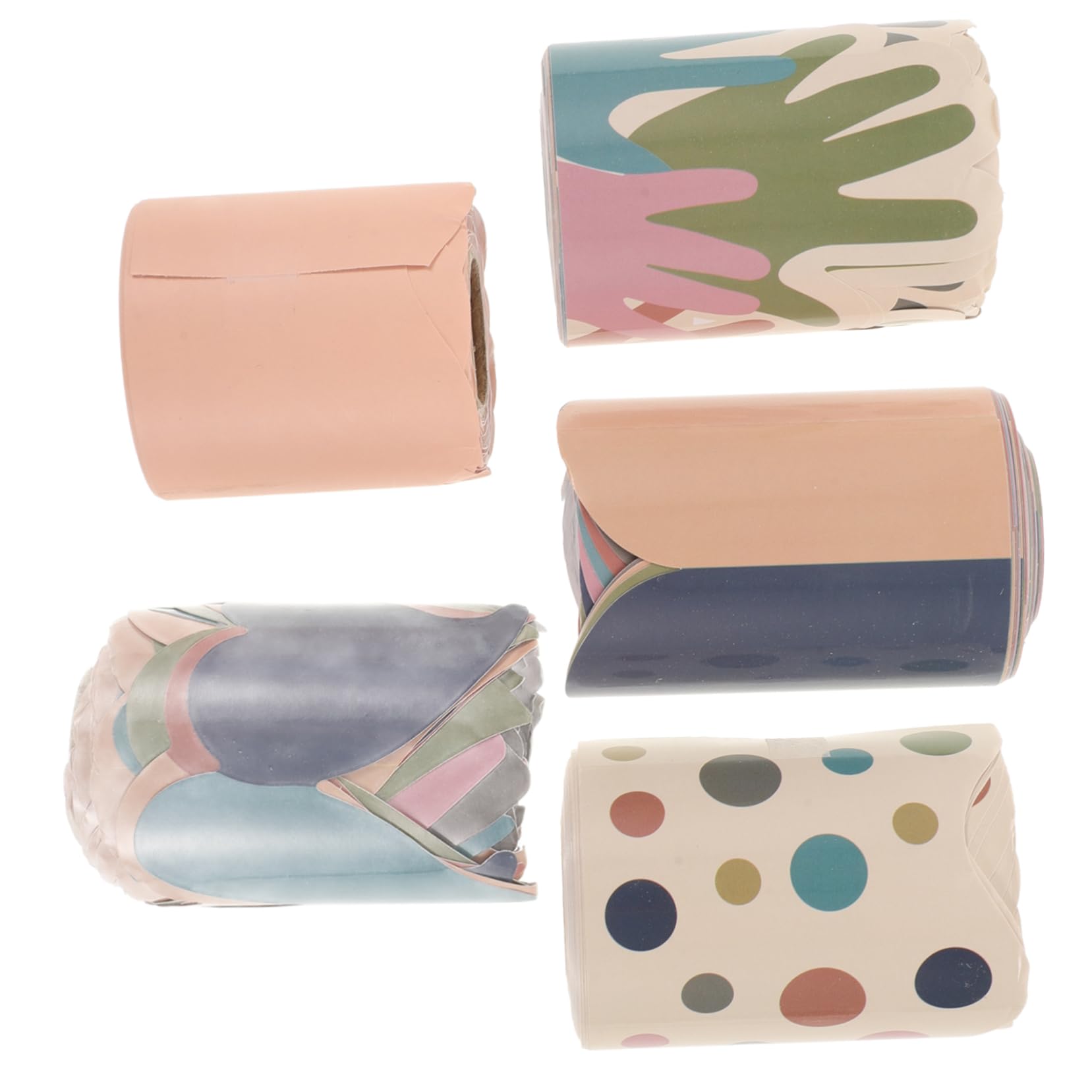Yardenfun 5 Rollen Wasserfeste Ränder für Klassenzimmer Pinnwände aus Selbstklebendem Papier Einfache Anwendung und Stilvolles Design für Schwarze Bretter