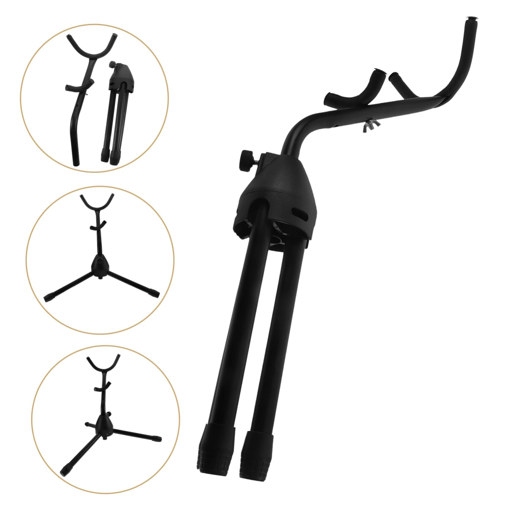 FAVOMOTO Saxophone Stand Tenor Sax Clamp Tripod Rack Saxophone Holder Random Style