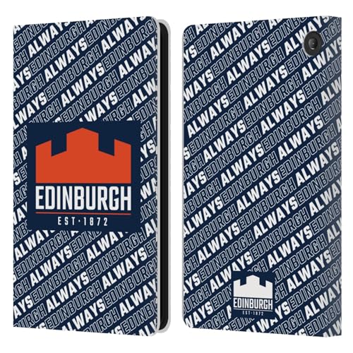 Housse cuir Amazon Fire 7 2022 Edinburgh Rugby protégeant écran et cartes