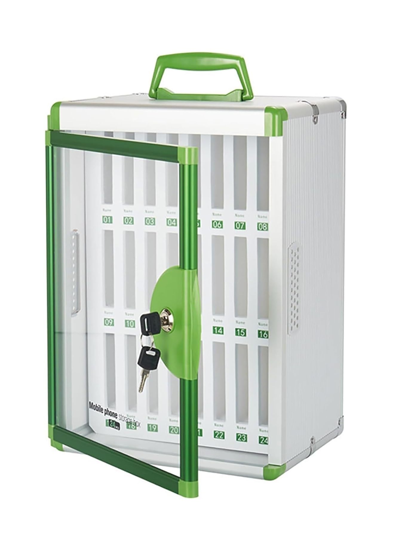 Boîte à clés murale alu portable 24 clés pour bureau et maison