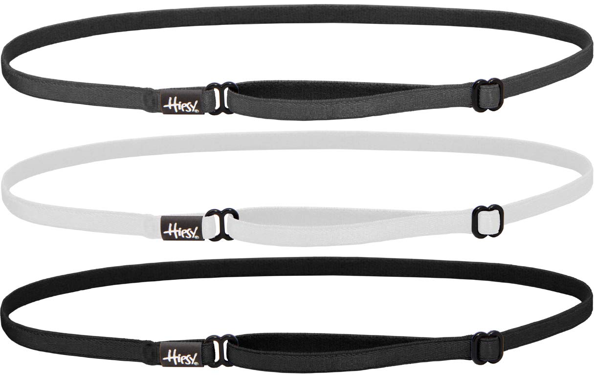 Hipsy Women's Elastic & Adjustable No Slip Running Headband Multi Pack (Burgundy/Taupe/Black/Navy/Brown Elastic 5pk)