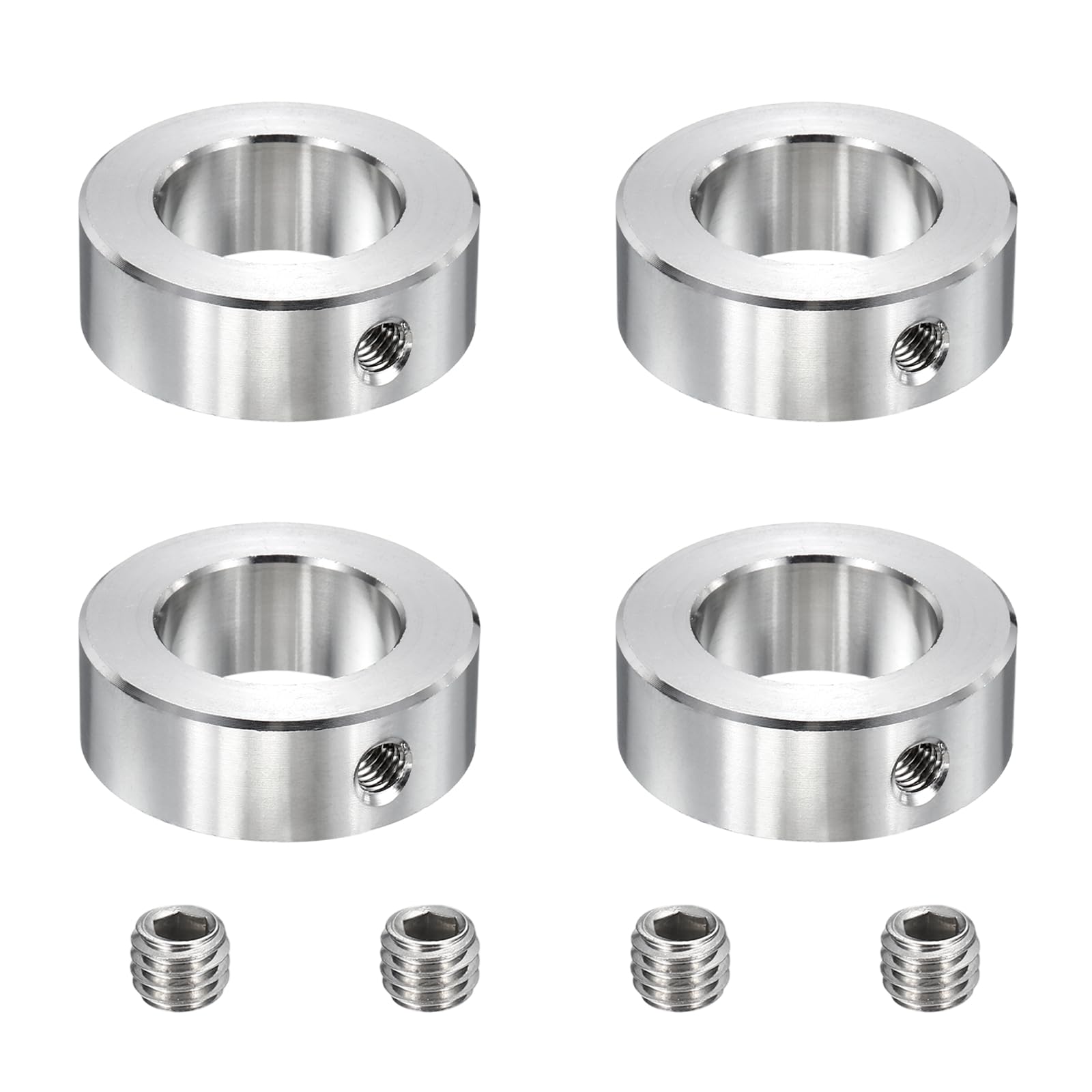 Collares de eje de acero inoxidable 24mm anillos de bloqueo de orificio único para cajas 7