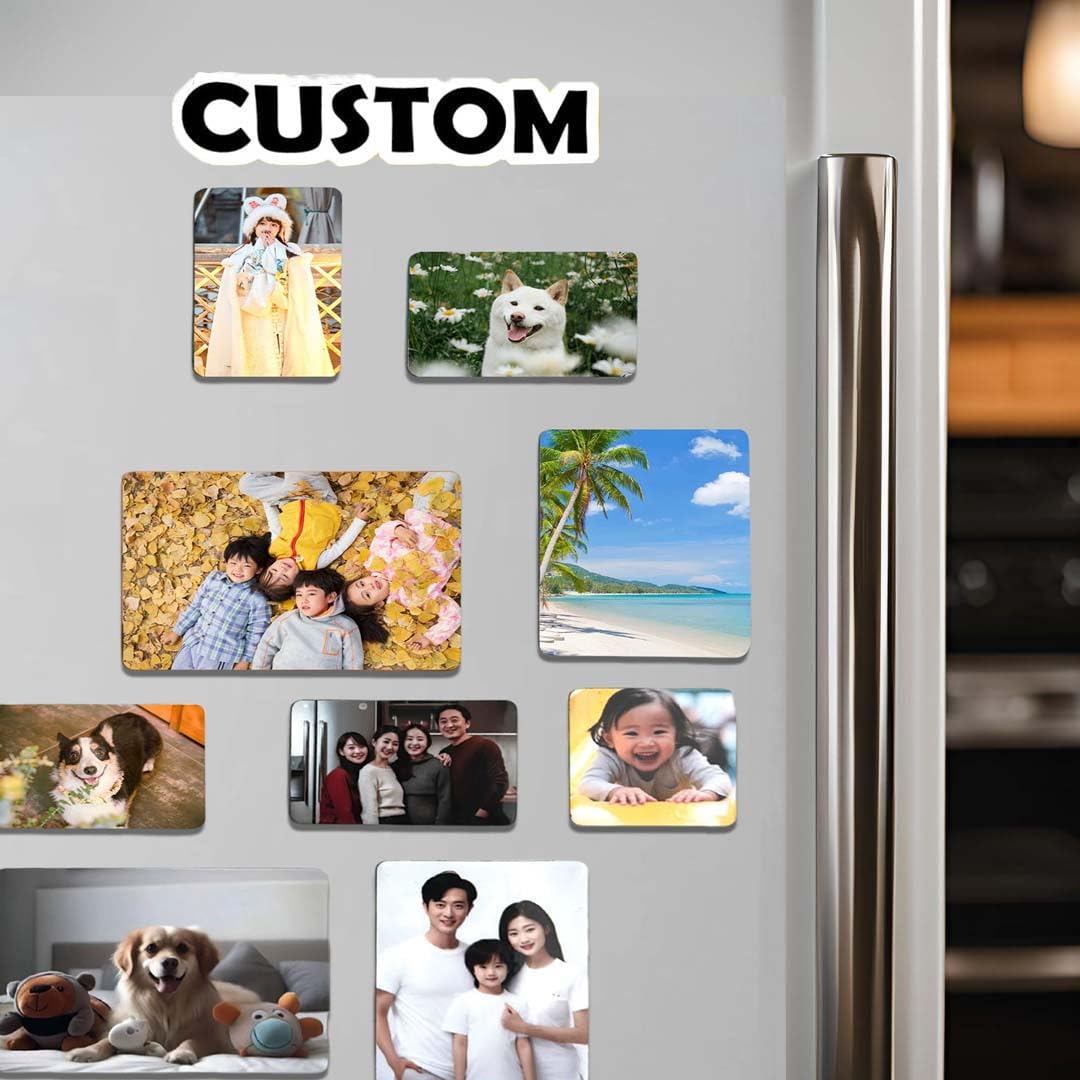 Kühlschrankmagnet, personalisierbar, jedes Foto, für Geburtstag, Hochzeit, Jahrestag, Valentinstag, Vatertag, Andenken, Muttertag, Baby, Erinnerungsgeschenk (20 Stück)