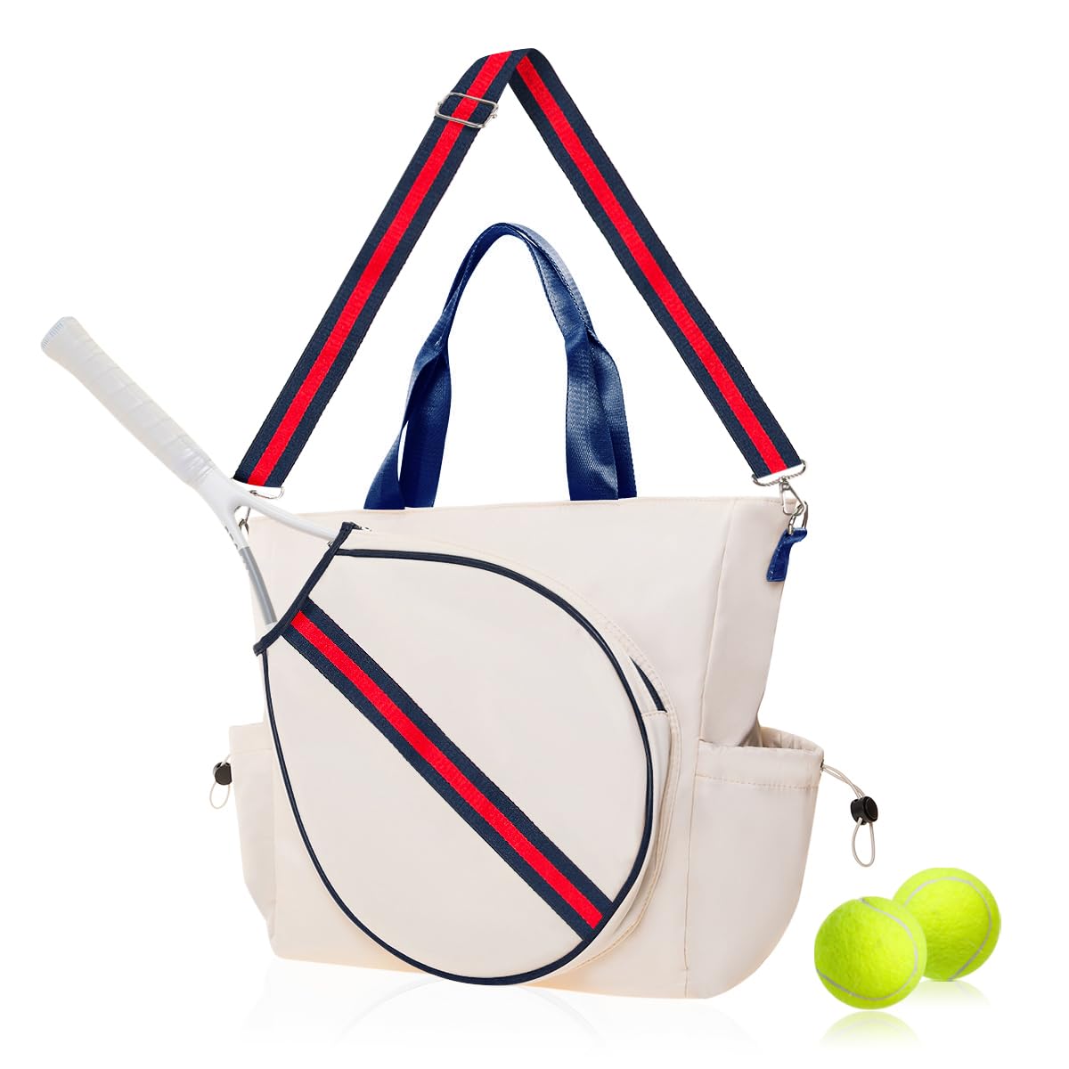 Tennis Bag for Women Racket Tote Stylish Backpack - Unisex Racquet Sports Pickleball Bag Convertible Shoulder Crossbody Strap