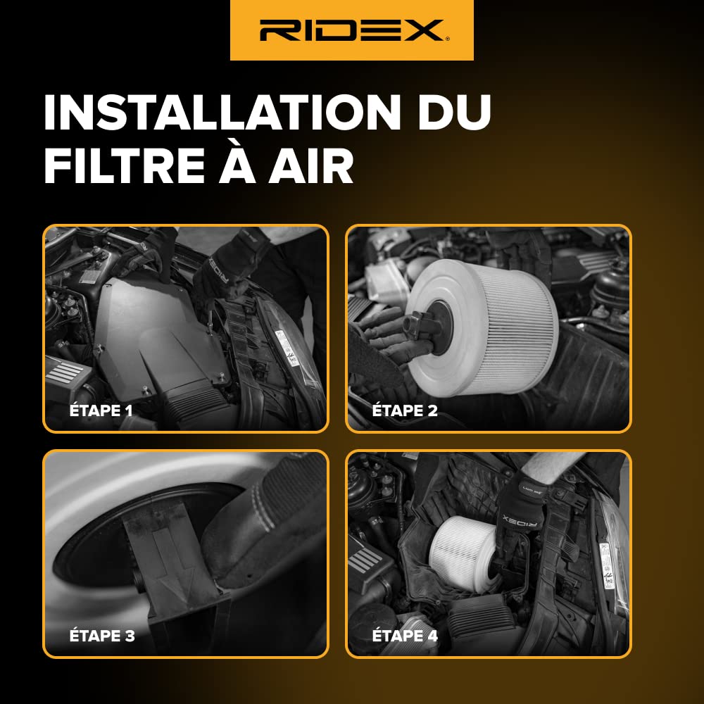 Filtr powietrza RIDEX 8A0184 Filtr powietrza Kompatybilny z KIA CEE'D Combi Van JD CEE`D Sportswagon JD XCeed CD CERATO sedan CARENS IV Van A4