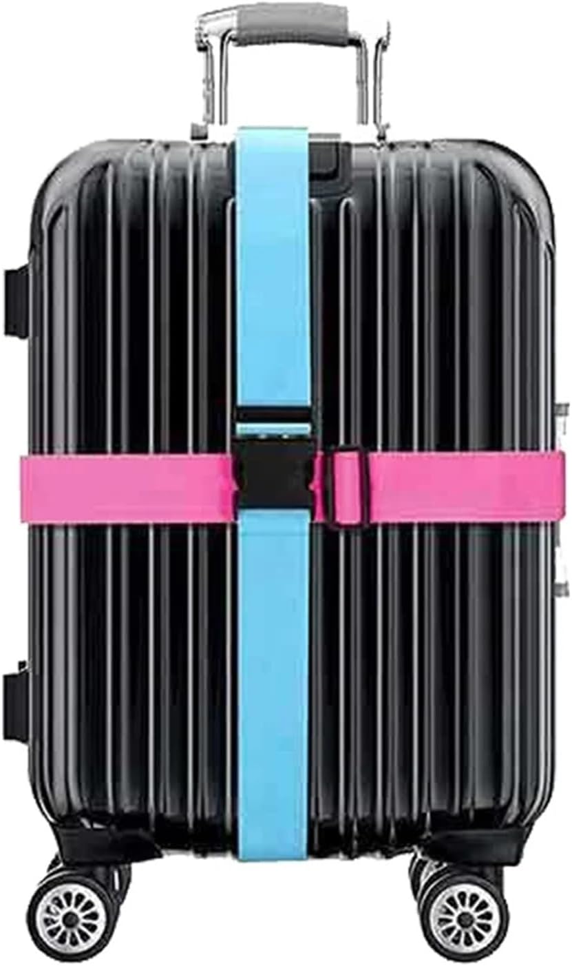 Luggage Straps 14 Pieces Luggage Strap Adjustable Travel Suitcase Buckle Strap for Packing(Orange Straps)