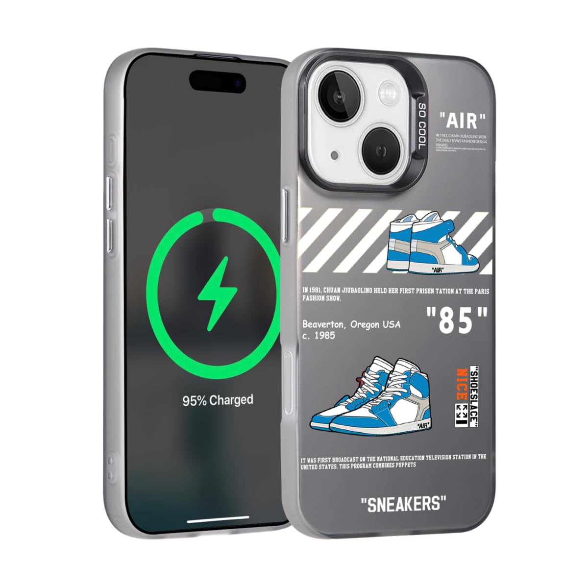 danduolai Luxury Cool Phone Case for iPhone 14 Case for Boys Men Basketball Sneaker Design Street Aesthetic Shockproof Designer Case Full Body Drop