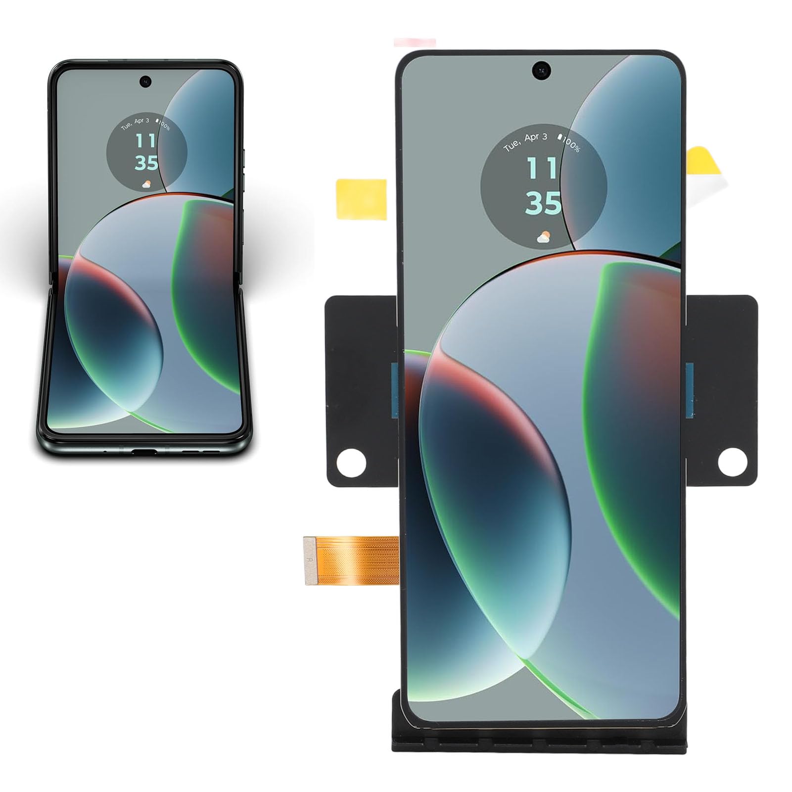CCYLEZ Zestaw Wymiany Ekranu LCD do Razr 40 Ultra, Wyświetlacz 6,9 Cala z