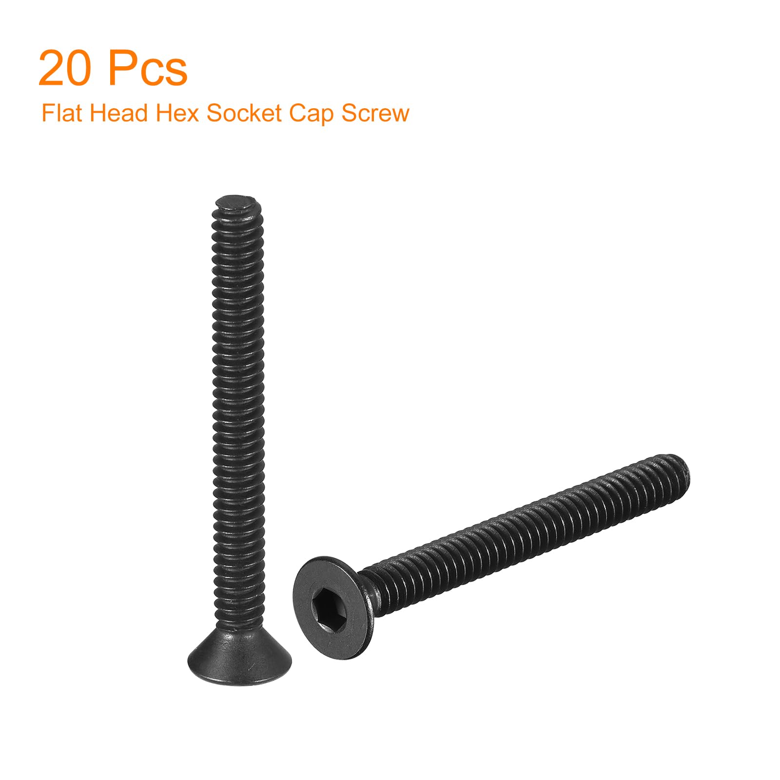 Uxcell 10pcs 5/16-18 X 1-1/4" Flat Head Phillips Machine Screws – 304 Stainless Steel Bolts – Rust-Resistant & Durable - View #9