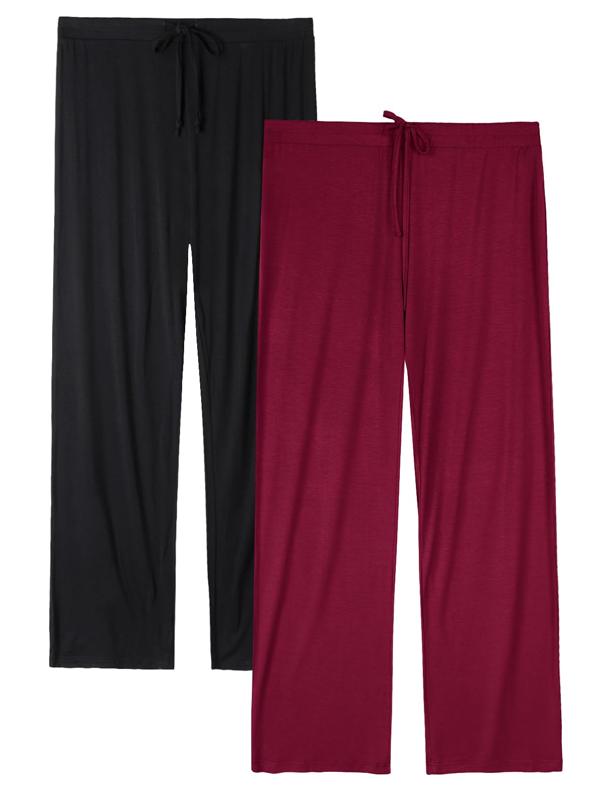 Komfokore Freizeithose Damen Hose Weiche Lounge Hosen Schlafanzughose mit Tasche