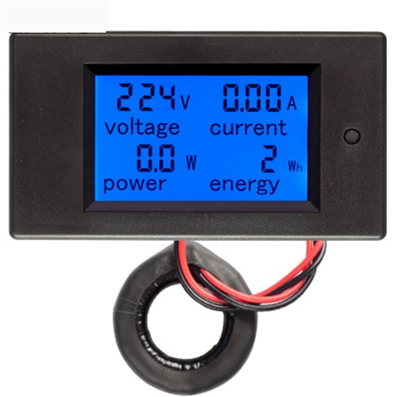 Medidor de Potencia 100A 20A AC 80~260V voltímetro preciso amperímetro KWh Watt medidor de energía Voltaje Corriente Monitor probador eléctrico(20A Meter)