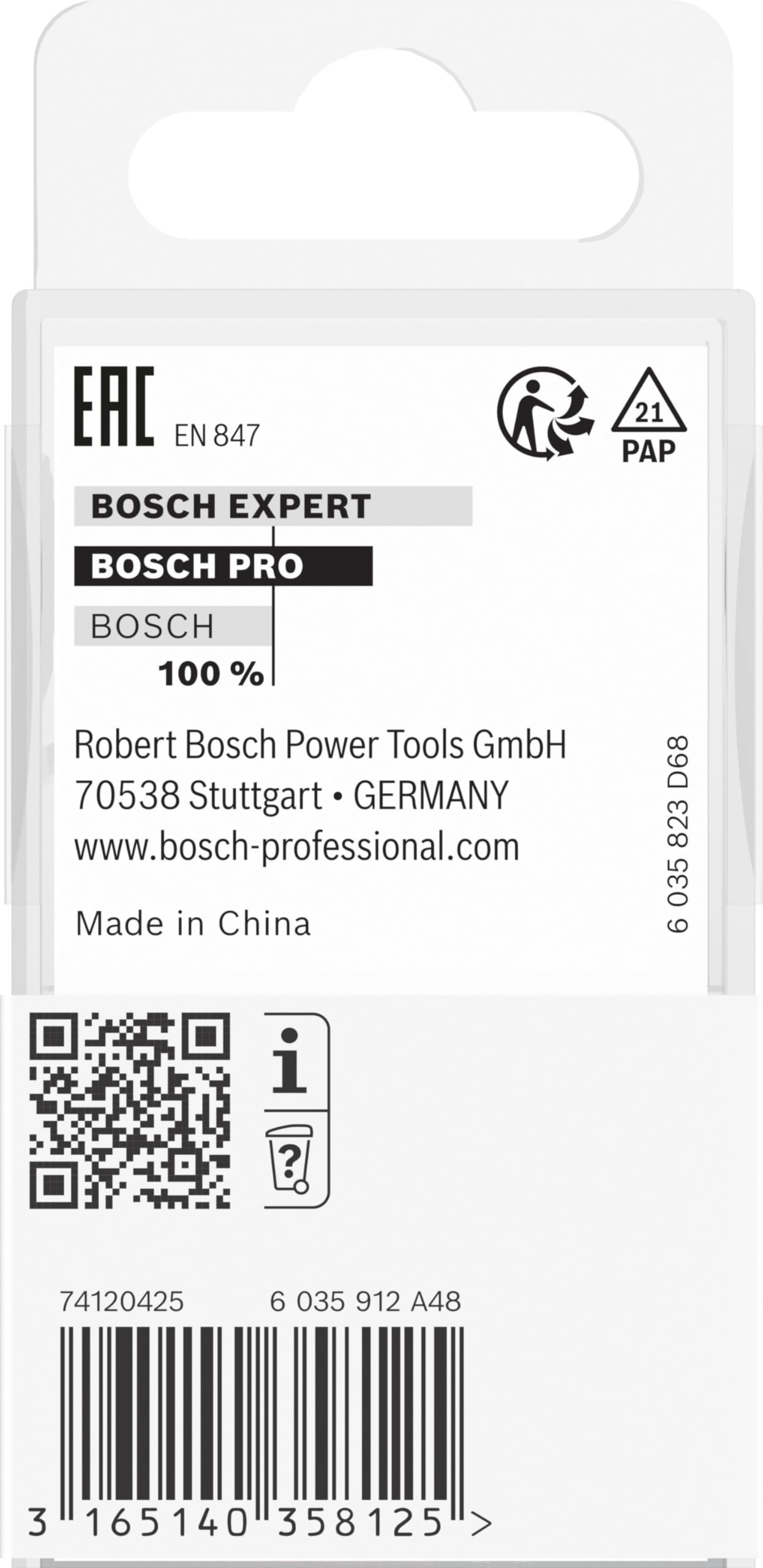 Bosch 1x Fraise à chanfreiner PRO (pour Bois résineux, Bois dur, Ø 23,7 mm, Professional Accessoire Défonceuse manuelle, Fraise à araser)